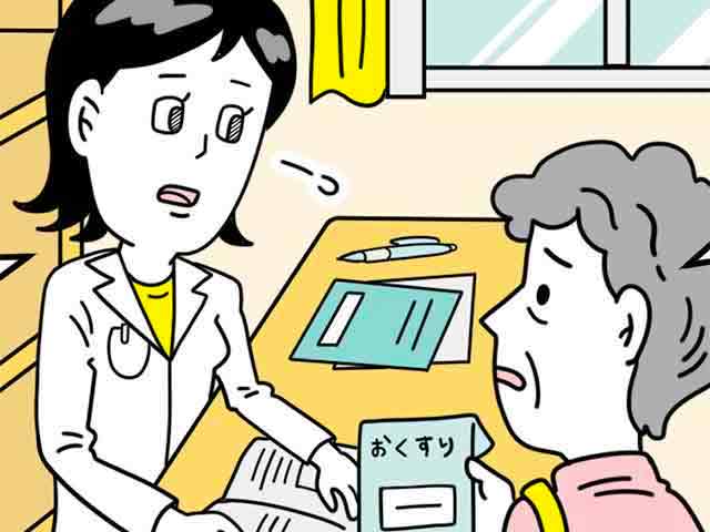 薬を飲みすぎてしまう患者さんの画像